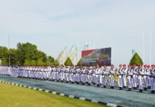 Upacara HUT ke-80 TNI di Kodaeral IV Batam Berlangsung Khidmat