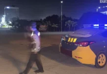 Polsek Nongsa Patroli Balap Liar di Bundaran Kabil