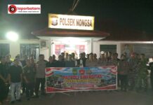 Polsek Nongsa Gandeng Forkopimcam dan DPRD Batam Patroli Kamtibmas Keliling Wilayah