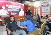 Hari Jadi Humas Polri Ke-74, Humas Polres Karimun Gelar Donor Darah