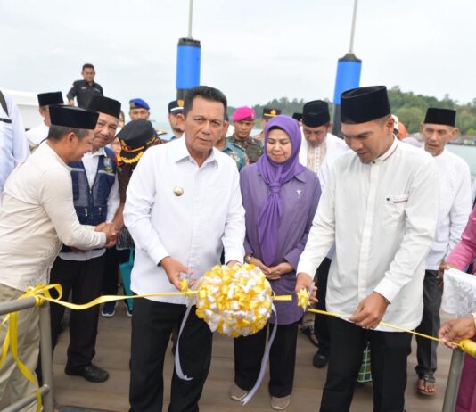 Ansar Resmikan Dermaga Apung Jagoh, Tambah Akses Transportasi Laut di Lingga