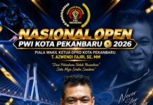 Ketua SIWO PWI Kepri Endang Kurnia Runner-up National Open PWI Pekanbaru 2026