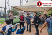 Polsek Bengkong Kawal Turnamen Mini Soccer HUT ke-26 DPRD Batam, Pertandingan Berlangsung Kondusif