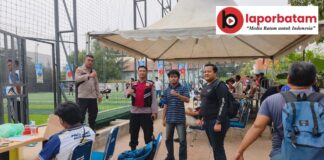 Polsek Bengkong Kawal Turnamen Mini Soccer HUT ke-26 DPRD Batam, Pertandingan Berlangsung Kondusif